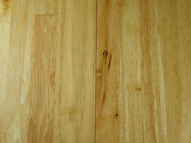 FSC-certified solid rubber wood flooring